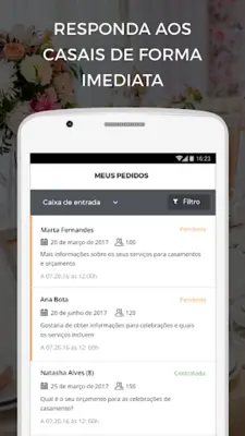 Casamentos.pt para empresas android App screenshot 2